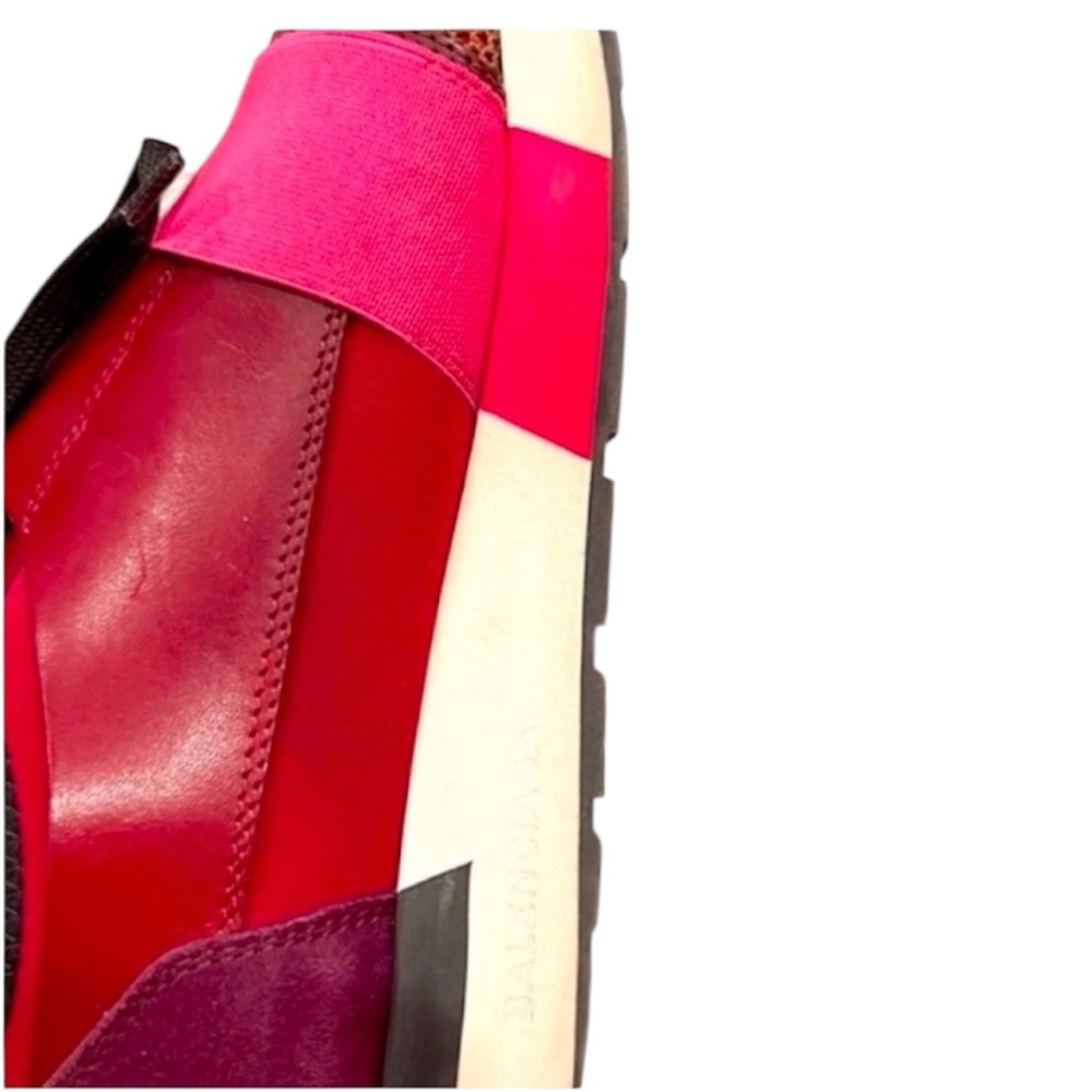 BALENCIAGA RACE NEOPRENE LEATHER SNEAKERS ❤️❤️❤️ - Picture 5 of 7